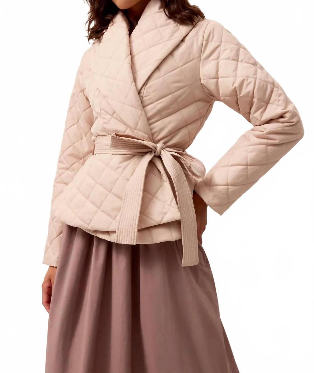 NEW MARIE OLIVER lark long sleeve jacket in beige